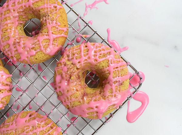 Valentine's Day Strawberry Banana Donuts - Step 6